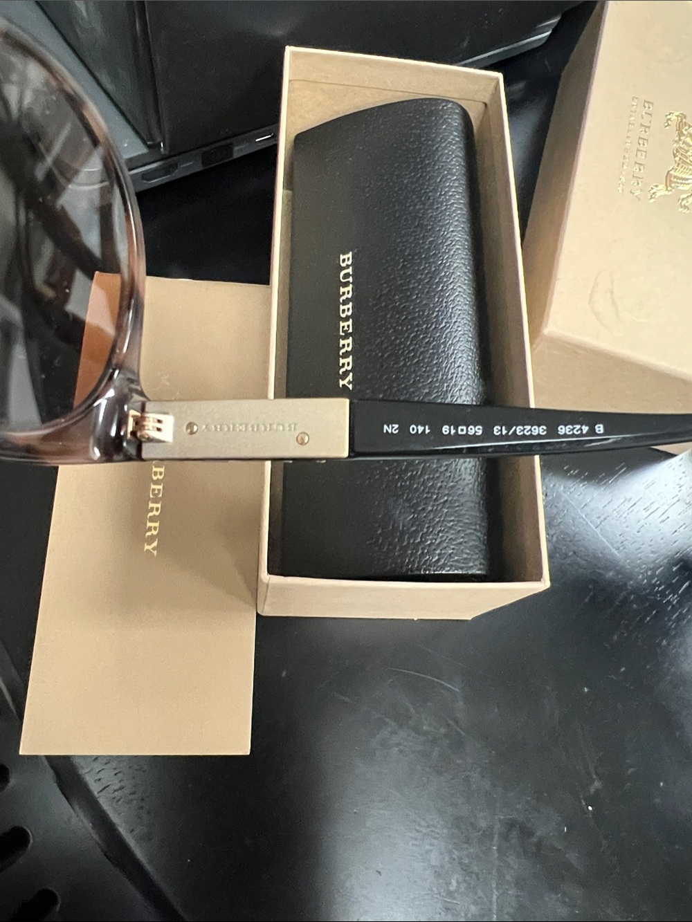 Burberry Women's Brown Gradient Oval Sunglasses - Picture 3 of 7